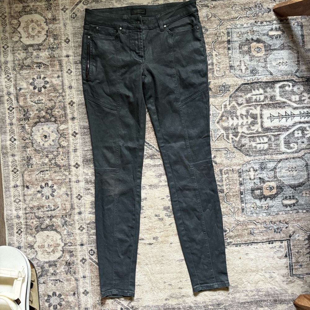 Belstaff moto jeans size 27 steel gray black